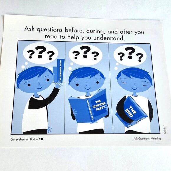 2 Rigby Literacy by Design: Writing(21) & Comprehension(10) Bridge Cards Grade 1 - Picture 2 of 13